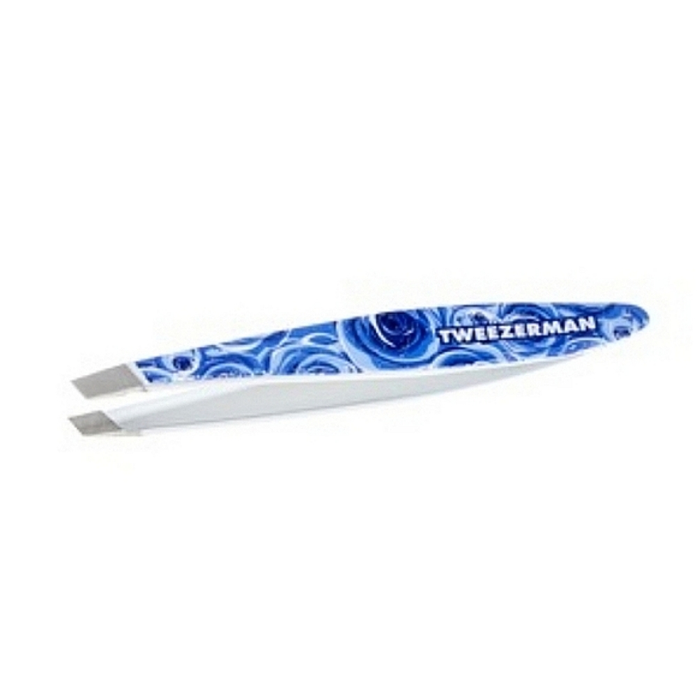 💙 Tweezerman Mini Blue Slant Tweezer